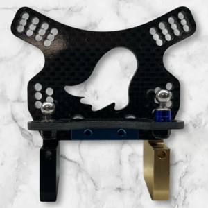 Rubber tire, late model, front shock tower and camber link